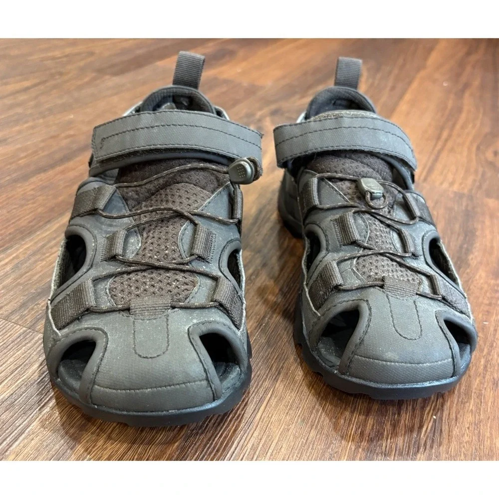 Teva‎ Mens Sandal Size US 8 Forbay 2 Brown Leather Bungee Hiking 1016308